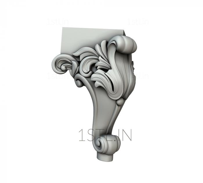 फर्नीचर पैर (NJ_0649) सीएनसी मशीन के लिए 3D मॉडल